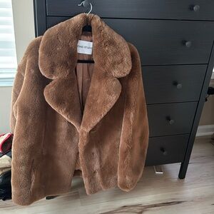 Stand studio oversized Faux Fur coat- like new!